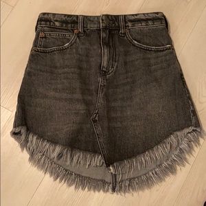 Free People Bailey Denim Mini Skirt